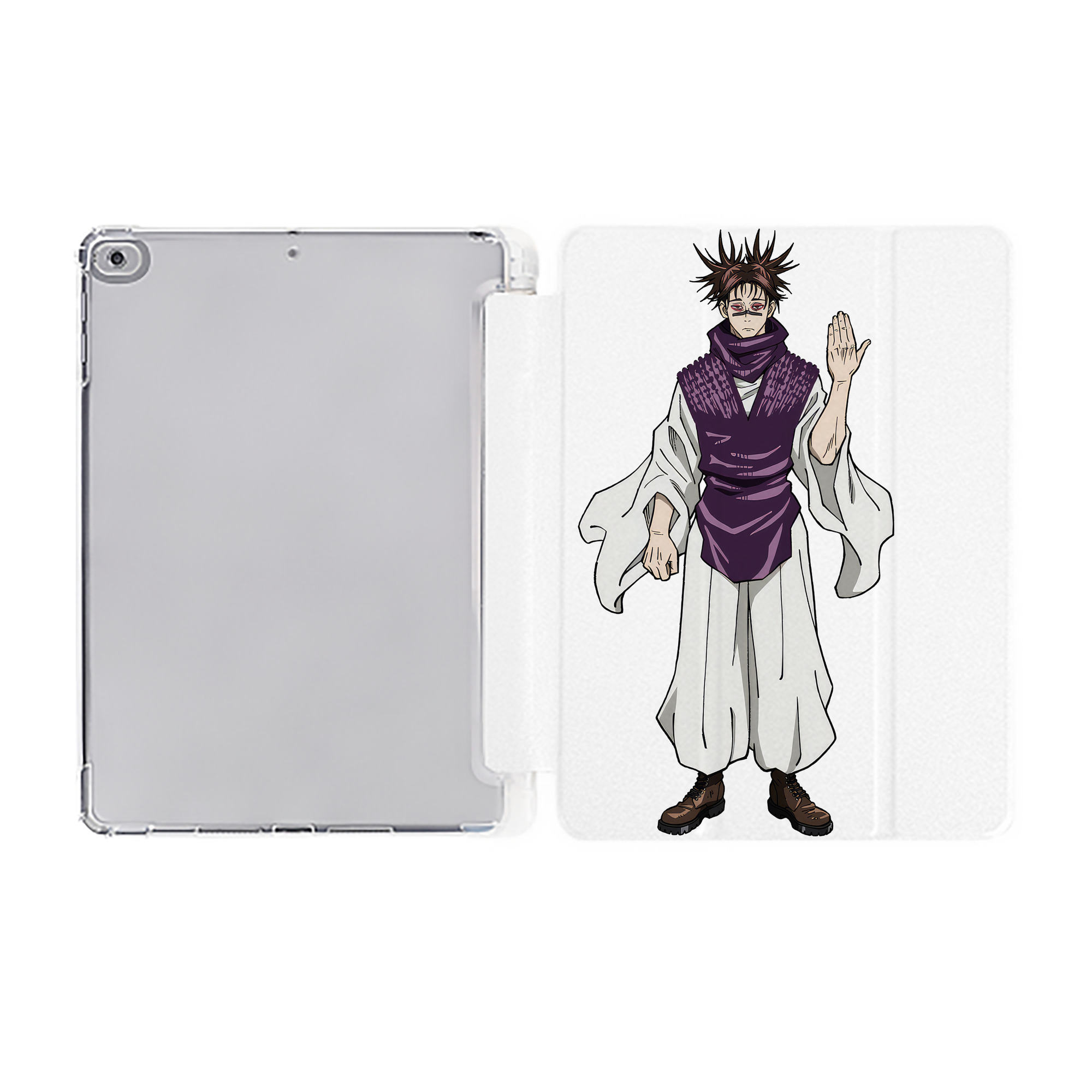（画像用） 刀剣乱舞 Touken Ranbu IPad ケース ペン収納付き 三つ折りスタンド PUレザー×シリコン 対応機種9.5/10.5/10.9インチ